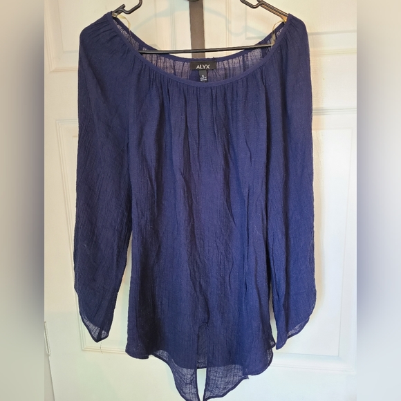 (492) ALYX Woman's Blouse, Size: XL Color: Blue - Picture 4 of 9